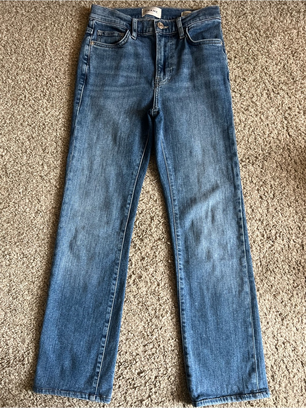 Frame Denim Women’s Medium Blue Straight Jeans